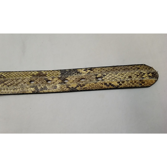 Tony Lama Multicolor Leather Silvertone Buckle Men Belt -Made in USA - Size 34 - Picture 11 of 16